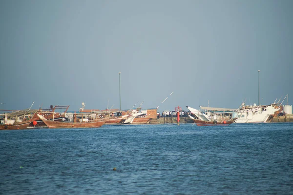 Port morski na wybrzeżu Kataru — Zdjęcie stockowe