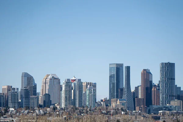 Skyline Des Geschäftsviertels Von Calgary — Stockfoto