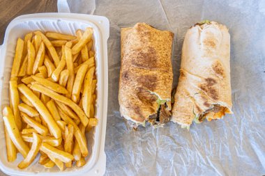 Fresh Arab domair or shawarma ready to serve