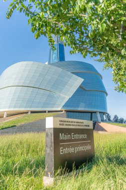August 62022 - Winnipeg Manitoba Canada - The museum of Human rights