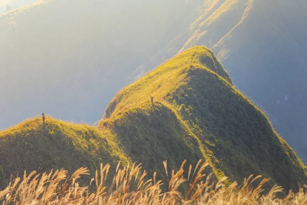 Trekking a moment to enjoy the scenery