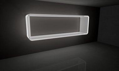 Beyaz parlak çerçeve