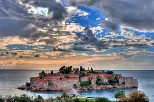 Sveti stefan - sant stefan v Černé hoře — Stock fotografie