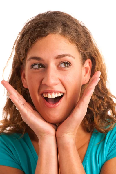 Excited woman — Stock Photo, Image