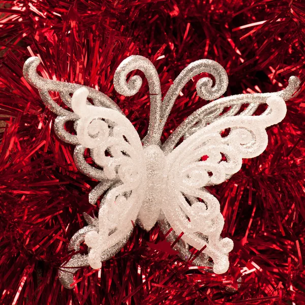 Butterfly christmas ornament — Stock Photo, Image