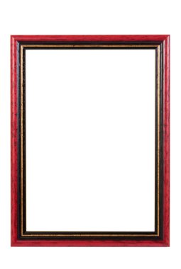 kırmızı ahşap fotoğraf çerçevesi