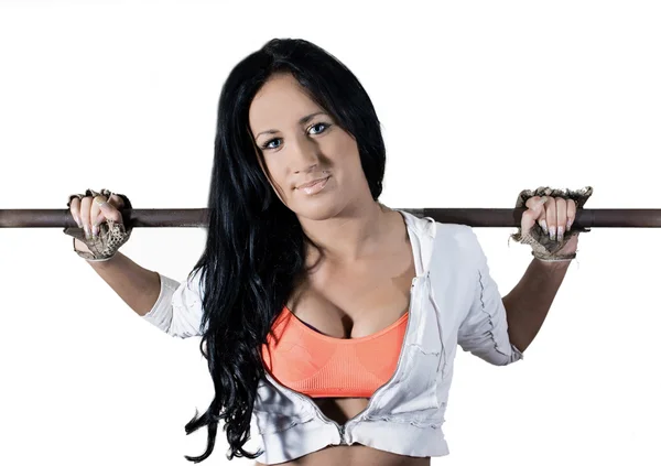 Woman in health club — Stock Photo, Image