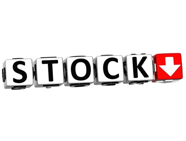 3D Stock Button Click Here Block Text — Stock Photo, Image