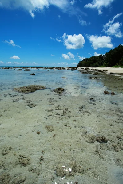 Cielo blu e nuvole nell'isola di Havelock. Isole Andamane, India — Foto Stock