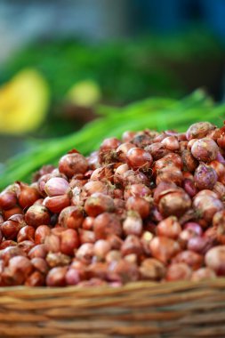 çeşitli sebze, sebze pazarı. Hindistan