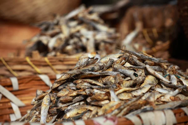 Poisson séché, produits de la mer en provenance de l'Inde — Photo