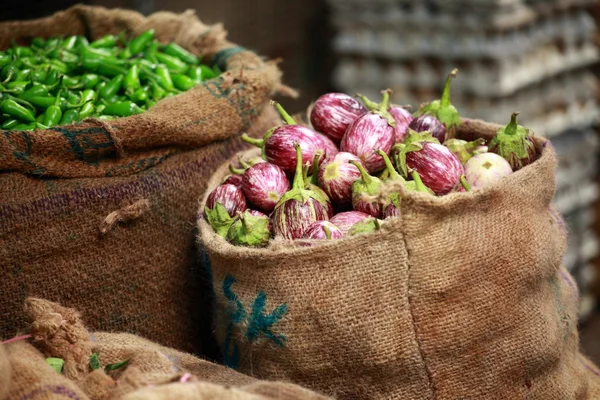 野菜の市場に様々 な野菜。インド — ストック写真