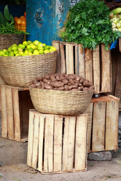 Mercado de frutas en la India — Foto de Stock