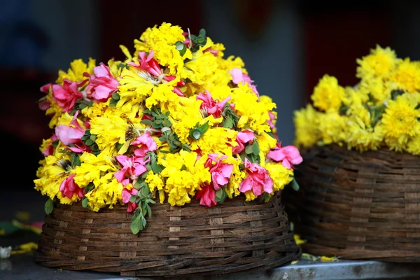 Flower Garlands for Hindu Religious Ceremony — Stock Photo, Image