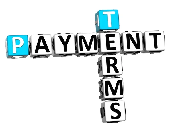 3D Terms Payment Crossword — Stock Photo, Image