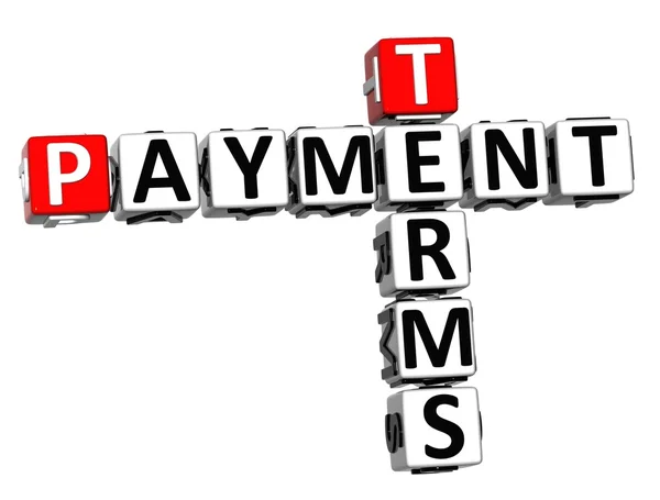 3D Terms Payment Crossword — Stock Photo, Image