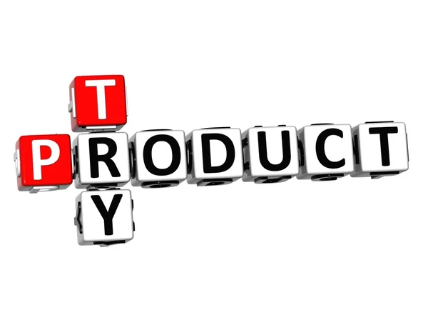 3D Try Product Crossword — Stock Photo, Image