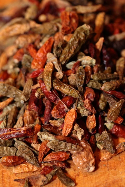 Closeup of red dried chilli background — Stock Photo, Image