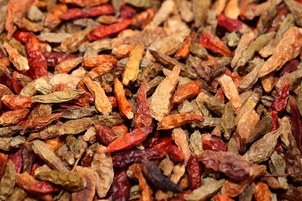 Zbliżenie tło czerwone suszone chili — Zdjęcie stockowe