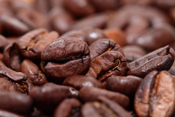 Closeup of coffee beans background Stock Image