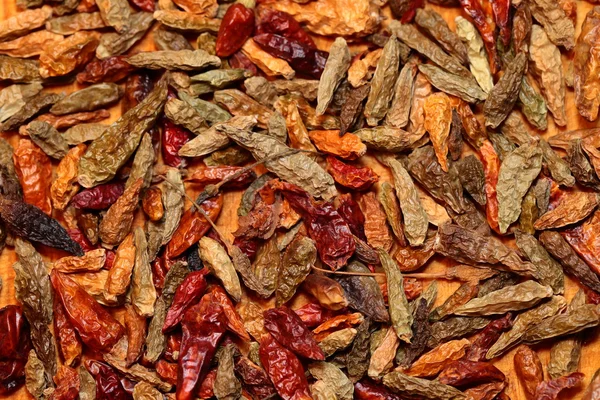 Closeup of red dried chilli background — Stock Photo, Image