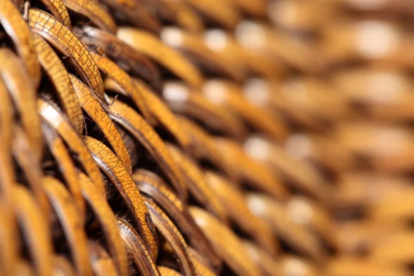 Detail van geïnterlinieerde rotan vezels in macro — Stockfoto