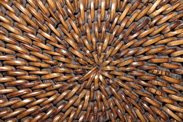 Detail of interlaced rattan fibers in macro — Stock Photo, Image