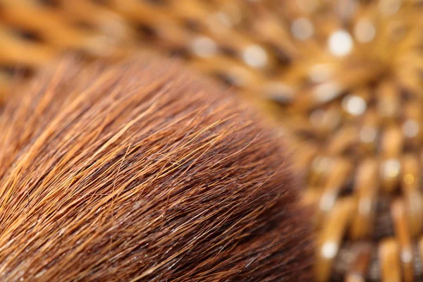 Macro de maquillaje cepillo — Foto de Stock