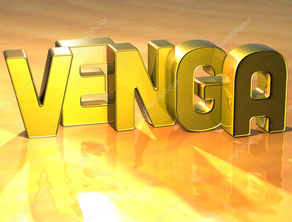 3D Word Come In Spanish Language on yellow background Stock Photo by