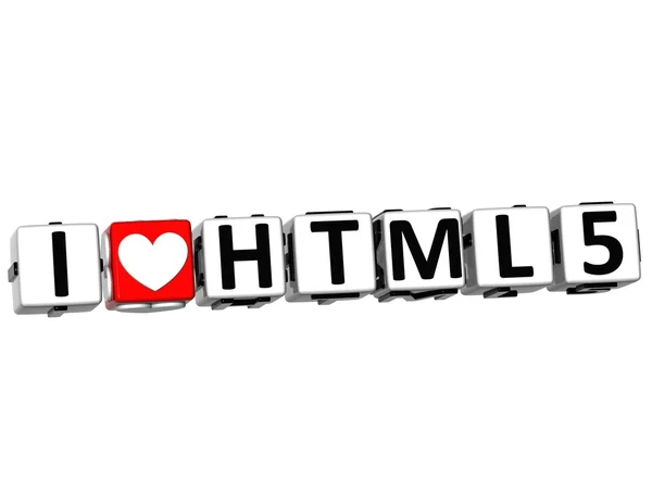 3D I Love CSS Button Click Here Block Text Stock Photo by ©Curioso ...