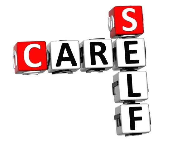 3D Care Self Crossword — Stock Photo, Image