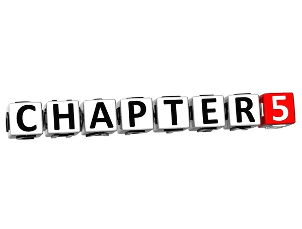 3D Chapter Button Click Here Block Text — Stock Photo, Image
