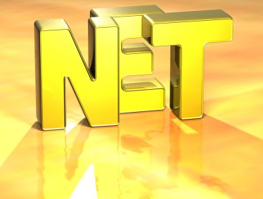 Sarı zemin üzerinde 3D kelime net