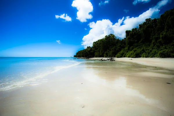 Cielo blu e nuvole nell'isola di Havelock. Isole Andamane, India — Foto Stock