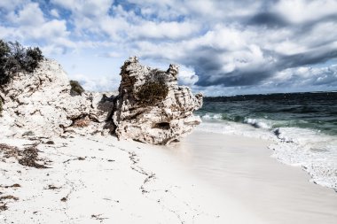 Scenic view over one of the beaches of Rottnest island
