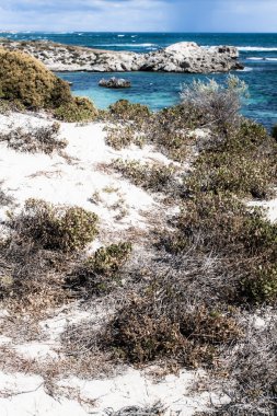Scenic view over one of the beaches of Rottnest island