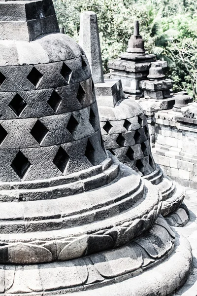 Храм Боробудур на рассвете. Индонезия . — стоковое фото