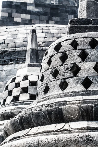 Borobudur Temple at sunrise.Indonesia. — Stok fotoğraf