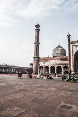 Jama Mescidi Camii, Eski Delhi, Hindistan.
