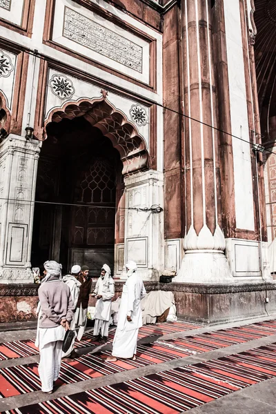 Jama Masjid mecset, régi Delhi, India. — Stock Fotó