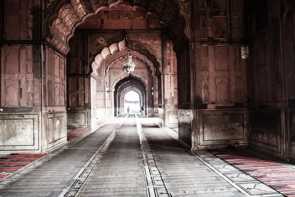 Jama Masjid Moskee, oud Delhi, India. — Stockfoto