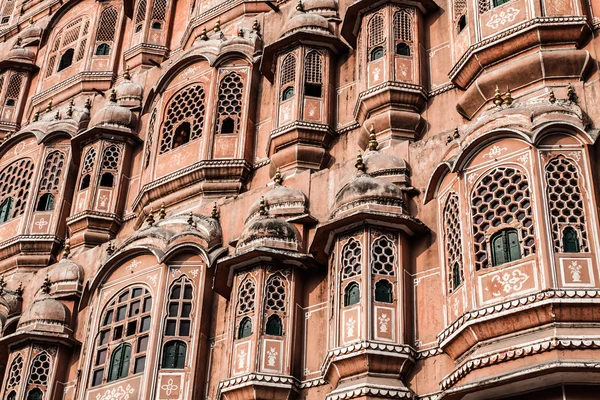 Hawa mahal, slotten av vindar, rajasthan, jaipur, Indien. — Stockfoto