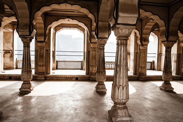 인도에서 자이푸르 시티 근처 아름 다운 호박색 요새입니다. 라자 스 탄 — 스톡 사진