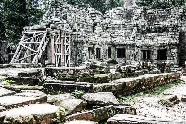 Chrámy angkor, poblíž siem reap, Kambodža — Stock fotografie