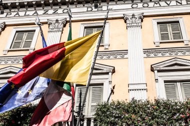 Eski Avrupa street, bergamo, İtalya