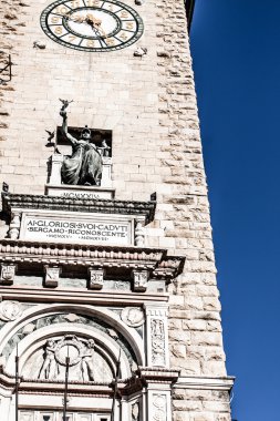 Eski Avrupa street, bergamo, İtalya