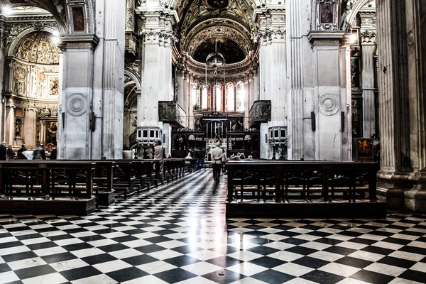 Basilique Santa Maria Maggiore-bazilika de Bergame, Olaszország — Stock Fotó