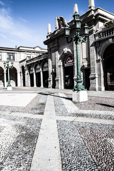 Eski Avrupa street, bergamo, İtalya — Stok fotoğraf