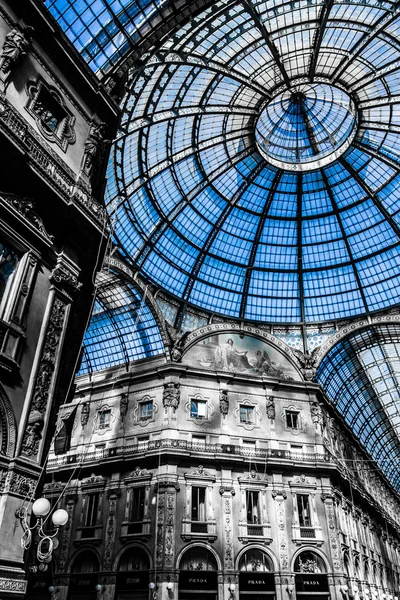 Vittorio emanuele galerie - Milaan — Stockfoto