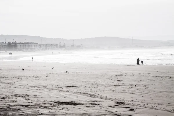 ชายหาดที่สวยงาม (ภาพที่ทําในอากาดีร์, โมร็อกโก ) — ภาพถ่ายสต็อก